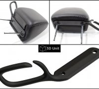 Seat Belt Buckle Holder by Nickbaxter, Download free STL model