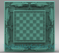 3D file 3D Model STL File for CNC Router Laser & 3D Printer Rooks Chess  Board・Model to download and 3D print・Cults