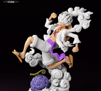 STL file Luffy gear 5 nika One Piece Custom ⚙️・3D printer design to  download・Cults