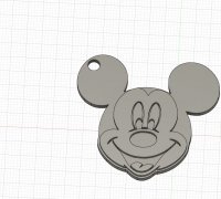 STL file Mickey Mouse keychain・3D printable design to download・Cults