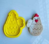 3D file Chicken Easter Polymer Clay Cutters 🐔・3D print design to