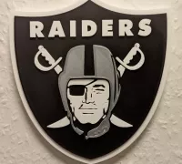 Las Vegas Raiders NFL Football Team Metal Tin Sign