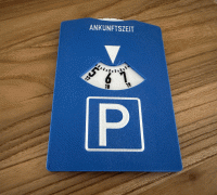 Halter elektronische Parkscheibe - Parking disk - Park Lite par Riedie, Téléchargez gratuitement un modèle STL
