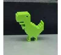 STL file Dino chrome - dinosaur game - no wifi dino - cactus dinochrome - google  chrome - pixel 🦖・3D printable model to download・Cults