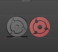 3D Printable Sharingan was used by Shisui Uchiha eye for Keychain or  Pendant by Juan A.