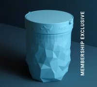 STL file Trash can with swing lid 🗑️・3D printer design to download・Cults