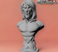 STL file TITAN FEMALE-shingeki no kyojin ♀️・3D print design to  download・Cults