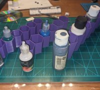 Stacking 60ml Paint Rack by TheCraftyLycan, Download free STL model