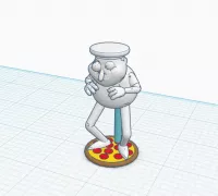 Pizza Tower Anxious Peppino Fridge Magnet by Tomtom5893, Download free STL  model