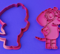 STL file Bluey , Bingo , Chattermax Fondant Cookie Cutters 7 cm 🍪・3D  printable model to download・Cults