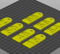 STL file Numberblocks key rings 🔑・Model to download and 3D print・Cults