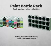 Paint Rack for holding dropper-bottle acrylics. : r/functionalprint