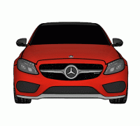 Archivo STL Logotipo del stand de Mercedes Benz y AMG 🚗・Diseño