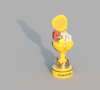 Roland Garros Trophy 3D Model by BHatem