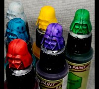 STL file SKULL HEAD - ARMY PAINTER 1.0 & 2.0 SPEED PAINT SPEEDPAINT  WARPAINTS FANATIC COLOUR SWATCH CAP - 17ML & 18ML 💀・3D printing template  to download・Cults