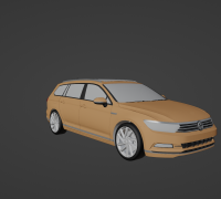 modèle 3D de Volkswagen Passat B8 Basic Intérieur - TurboSquid 1054891