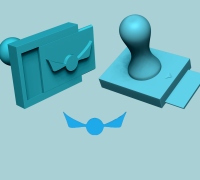 STL file 3D PRINTED LETTER INK STAMPS 🔢・3D printer model to download・Cults