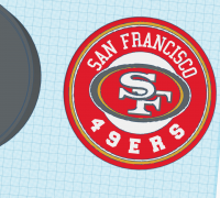 San Francisco 49ers Logo by pmeineke, Download free STL model