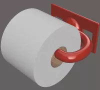 Toilet Roll Holder (World's greatest 3D-printed, stick-on toilet roller) by  Arné De Klerk, Download free STL model