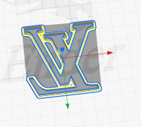 STL file Louis Vuitton Logo Cookie and Fondant Cutter 🍪・Model to download  and 3D print・Cults
