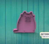 STL file PUSHEEN CAT RAINBOW COOKIE CUTTER 🐱・3D printer model to  download・Cults