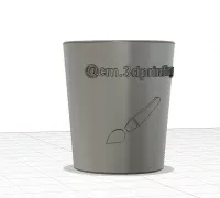 Free STL file Miniatures Painting Water Cup 🖼️・3D printable object to  download・Cults