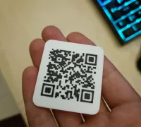 Rick Roll w/ No Ads QR Code Keychain (+Bit.ly URL version as well) by  InventorIan, Download free STL model