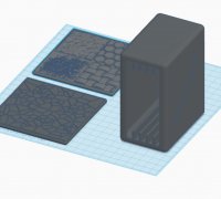 3D Printable Modular Wet Palette with brush storage and dry