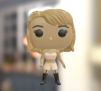 Taylor Swift Funko Pop Style 3D model 3D printable