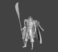 Bisento Spear of white beard One Piece 3D model 3D printable