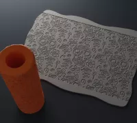 STL file 40 Clay and XPS Foam Texture Roller Stamp 🔧・3D print