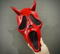STL file Wearable Scream 6 Ghost Face mask 👻・Model to download and 3D  print・Cults