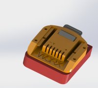STL file Worx 20V Green Battery Mount 🔋・3D printer model to download・Cults