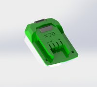 Free STL file Parkside 20v Performance battery ADAPTER 🔋・3D