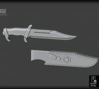 STL file Rambo Knife Decoration- 2D Art 🔪・3D printer design to  download・Cults