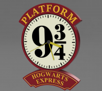 Harry Potter: Platform 9 3/4 2 Page Print and Cut Kit