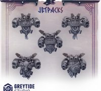 3D Printable Jetpacks 2 by GreyTide Studio