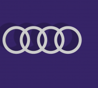 Free STL file logo de Audi 🚗・3D printable model to download・Cults