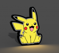 Free STL file Pokemon Pikachu Pokeball 🐉・Object to download and to 3D  print・Cults