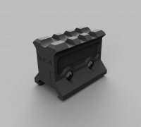 STL file Picatinny Rail Adapter 11mm to 20mm 🔫・3D printable design to  download・Cults