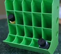 3D Printed Dropper paint bottle holder, stackable NEW VERSION by