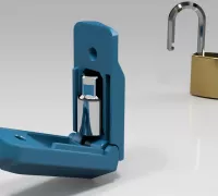 STL-Datei Echo Key - Locke und Schlüssel・3D-druckbare Vorlage zum