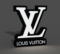 Free 3D file Louis Vuitton LOGO Christmas Tree・3D print model to