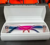 3D printed Foldable Glasses Case, 😎 Cool 3D printable foldable glasses  case! 🌞 Could be very useful for summer sunglasses! 💡 Ingenious creation  made by Filar3D 💜 STL file:, By Cults.