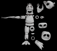 3D file FIVE NIGHTS AT FREDDY'S Withered Chica FILES FOR COSPLAY OR  ANIMATRONICS 🎃・3D print design to download・Cults