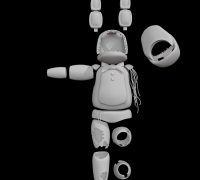 STL file withered bonnie figure statue 🤖・Model to download and 3D  print・Cults