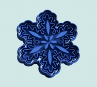 STL file Snowflake Freshie Mold ❄️・3D printer design to download・Cults