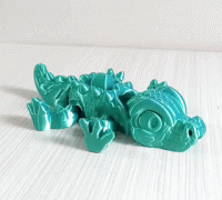 3D printer Cute Flexi Print-In-Place-Crocodile • made with Voxelab  aquila・Cults