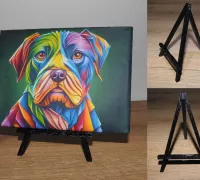 Easel - an easy print Canvas Stand by MrENG, Download free STL model
