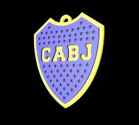 STL file SHIELD Club Atletico Boca Juniors (ARGENTINA)・3D printer